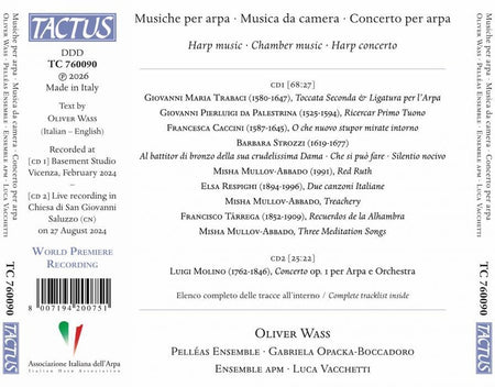 Musique pour harpe et musique de chambre - Front Cover