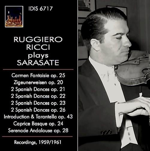Ruggiero Ricci plays Sarasate - Front Cover