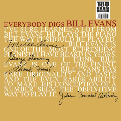 Everybody Digs Bill Evans - Front Cover