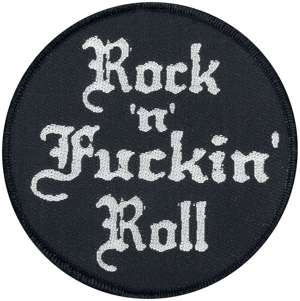Patch  de Rock 'n' Fuckin' Roll - pour Indifférent - noir/blanc - Rock 'n' Fuckin' Roll