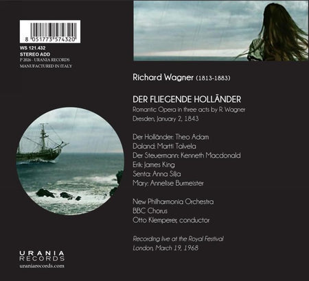 Der fliegende Holländer / Le vaisseau fantôme / Londres 1841 - Front Cover
