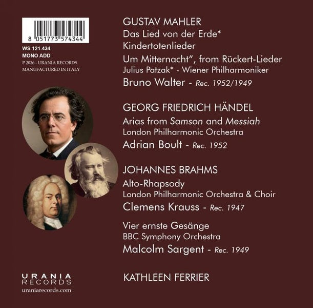 Airs d'opéra et lieder - Front Cover