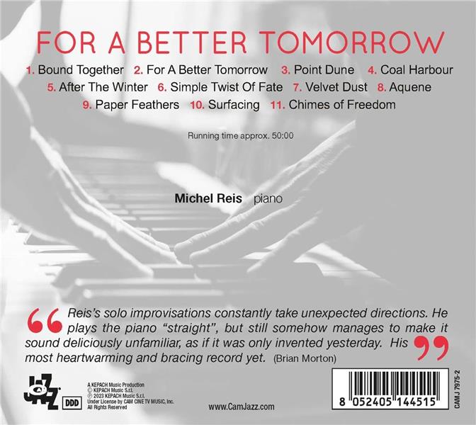 For A Better Tomorrow - Front Cover