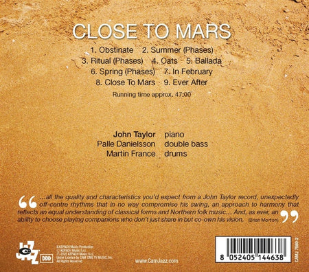 Close To Mars - Front Cover