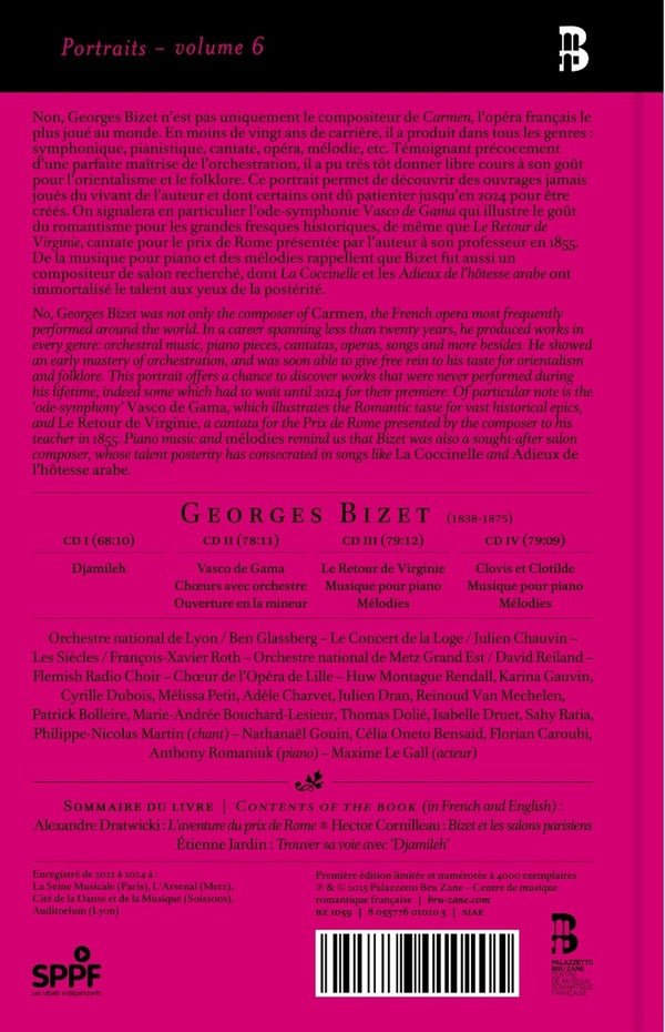 Djamileh / Vasco de Gama / Cantates / Musique chorale - Front Cover