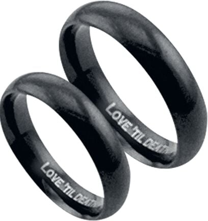 Bague  de etNox hard and heavy - Love 'Til Death - pour Unisexe - noir - etNox hard and heavy