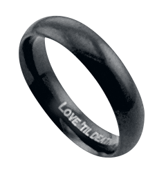 Bague  de etNox hard and heavy - Love 'Til Death - pour Unisexe - noir - etNox hard and heavy - View 2