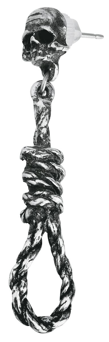 Boucles d'oreilles Gothic de Alchemy Gothic - Hangman´s Noose - pour Femme - couleur argent - Alchemy Gothic