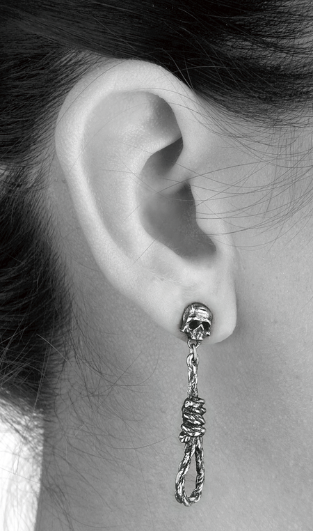 Boucles d'oreilles Gothic de Alchemy Gothic - Hangman´s Noose - pour Femme - couleur argent - Alchemy Gothic - View 2