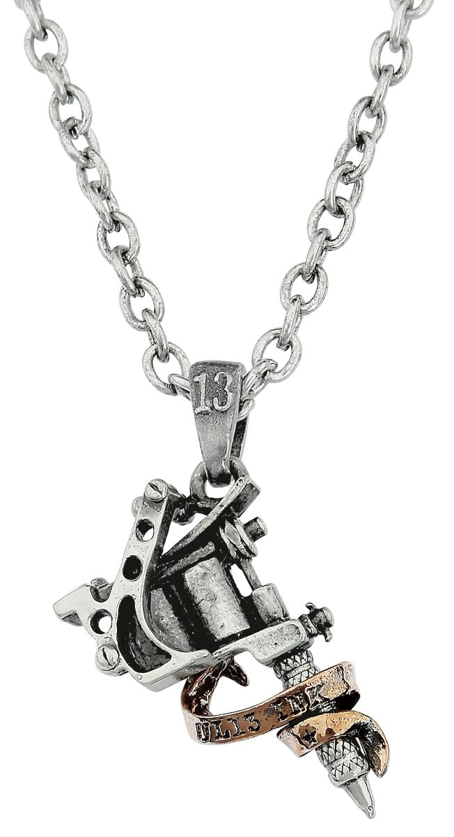 Collier Gothic de Alchemy Gothic - Dermographe - pour Unisexe - couleur argent - Alchemy Gothic
