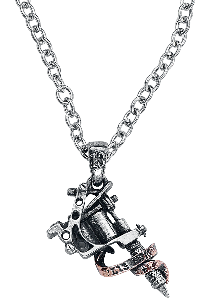 Collier Gothic de Alchemy Gothic - Dermographe - pour Unisexe - couleur argent - Alchemy Gothic - View 2