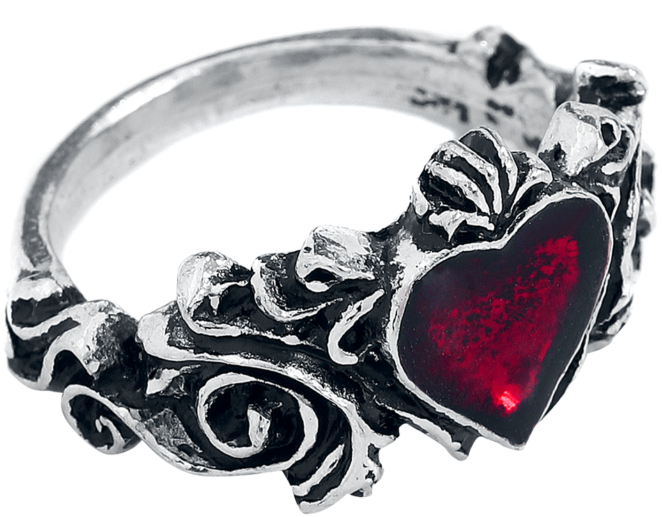 Bague Gothic de Alchemy Gothic - Fiançailles - pour Femme - couleur argent - Alchemy Gothic - View 2
