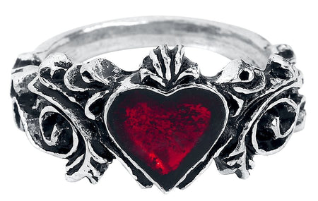 Bague Gothic de Alchemy Gothic - Fiançailles - pour Femme - couleur argent - Alchemy Gothic