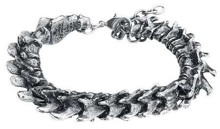 Bracelet Gothic de Alchemy Gothic - Vertebrae - pour Homme - couleur argent - Alchemy Gothic
