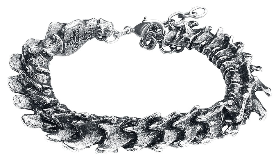 Bracelet Gothic de Alchemy Gothic - Vertebrae - pour Homme - couleur argent - Alchemy Gothic
