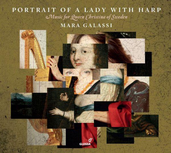 Portrait of a lady with harp - Front Cover