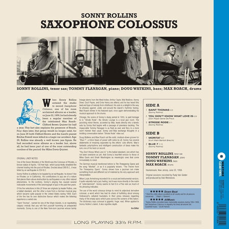 Saxophone Colossus - Front Cover