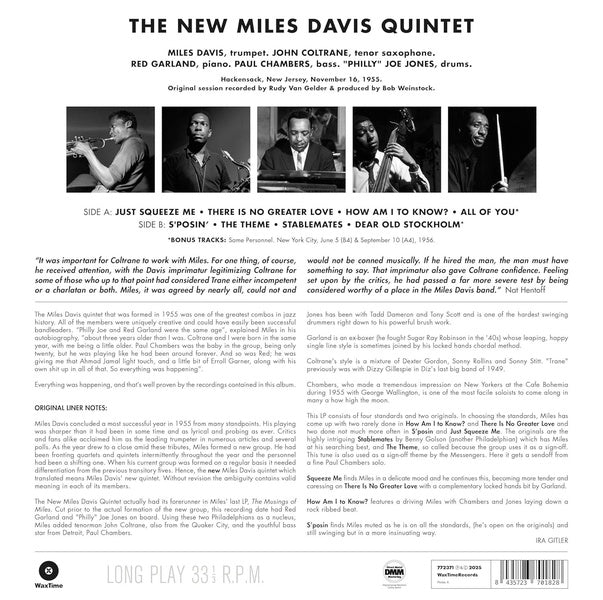 Miles: The New Miles Davis Quintet - Front Cover