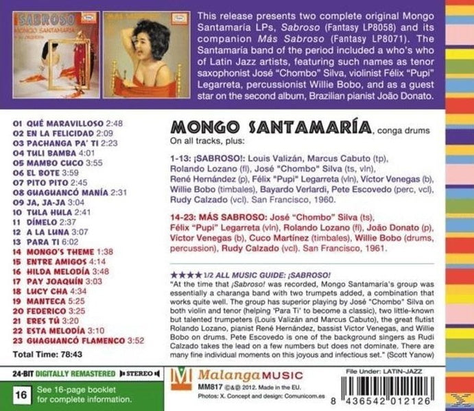 Sabroso! + Mas Sabroso - Front Cover