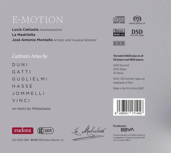 E-Motion / Airs pour castrats - Front Cover