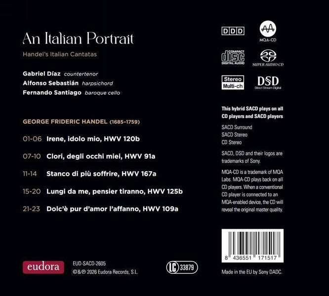 An Italian Portrait / Cantates Italiennes - Front Cover