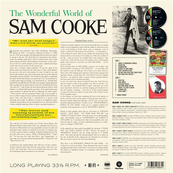 The Wonderful World Of Sam Cooke - Front Cover
