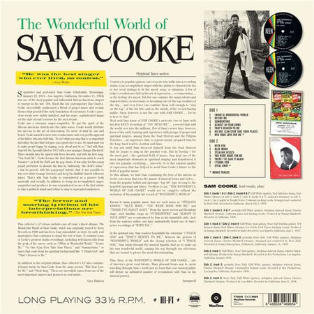 The Wonderful World Of Sam Cooke - Front Cover
