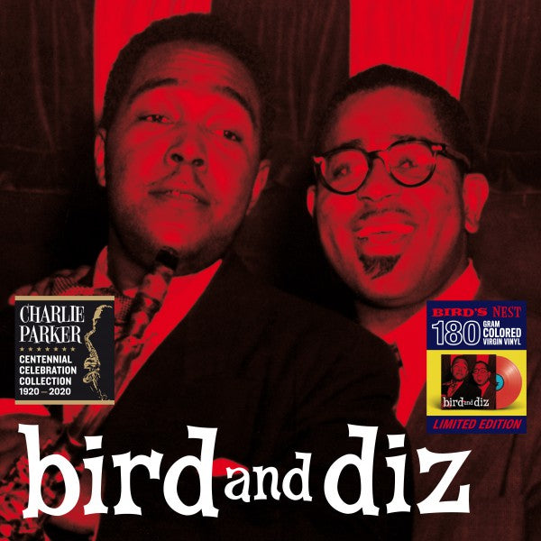 Bird And Diz + 2 Bonus Tracks Colored Edition in Solid Red. - Front Cover