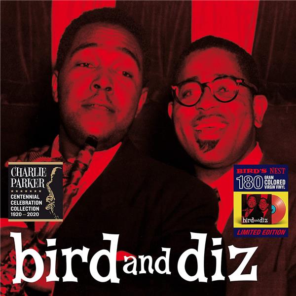 Bird And Diz + 2 Bonus Tracks Colored Edition in Solid Red. - Front Cover