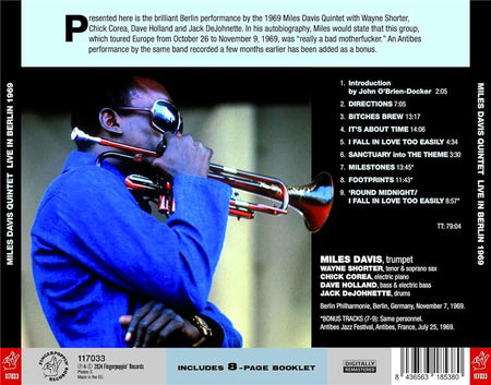 Quintet Live In Berlin 1969 - Front Cover