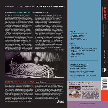 CONCERT BY THE SEA (COLORED VINYL) - Back Cover