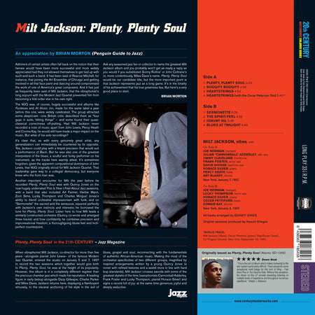 PLENTY, PLENTY SOUL (COLORED VINYL) - Back Cover