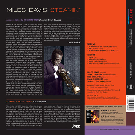 STEAMIN' (COLORED VINYL) - Back Cover