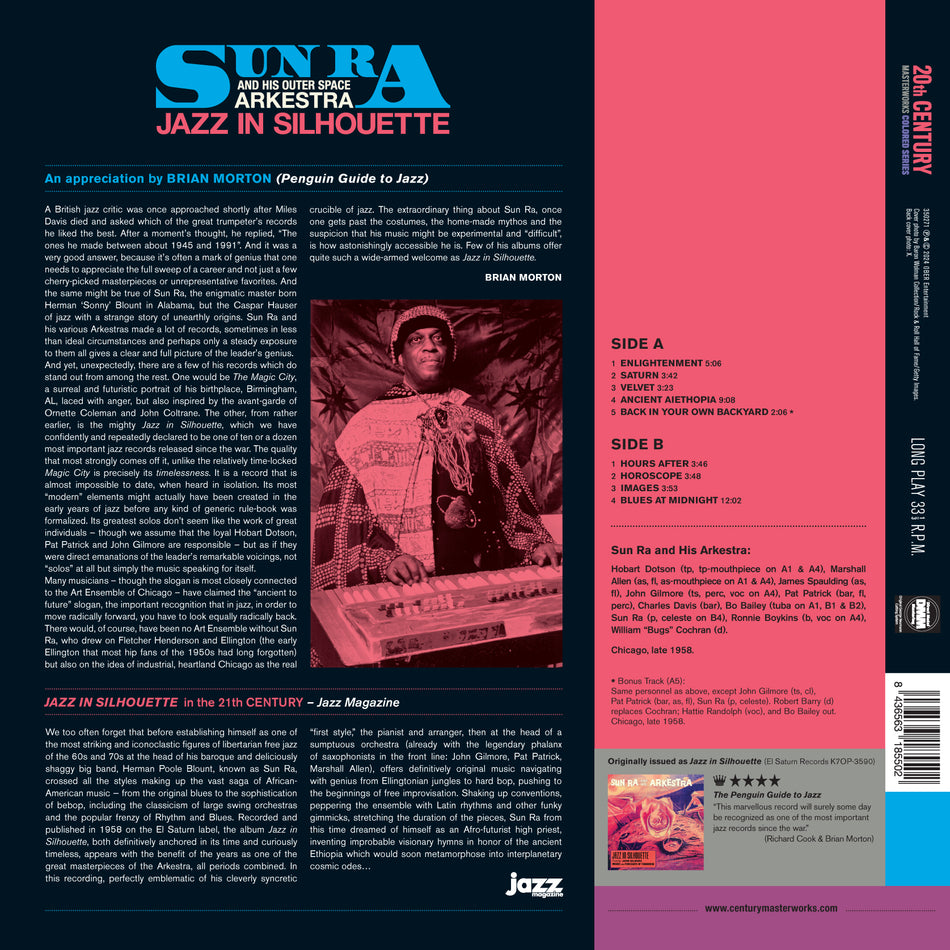 JAZZ IN SILHOUETTE (COLORED VINYL) - Back Cover