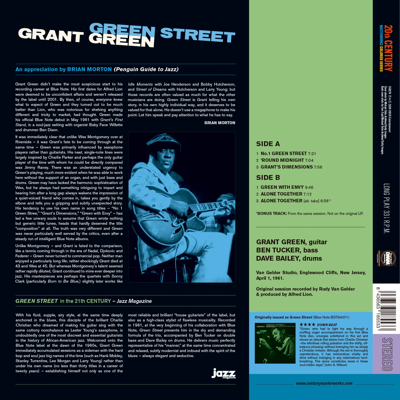 GREEN STREET (COLORED VINYL) - Back Cover