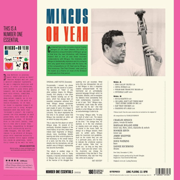 Mingus - Oh Yeah - édition 180g - Vinyle - Front Cover