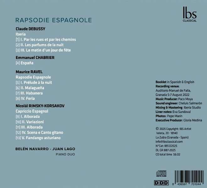 Rapsodie espagnole - Front Cover
