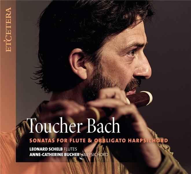 Toucher Bach: Sonatas For Flute And Obbligato Harpsichord - Front Cover