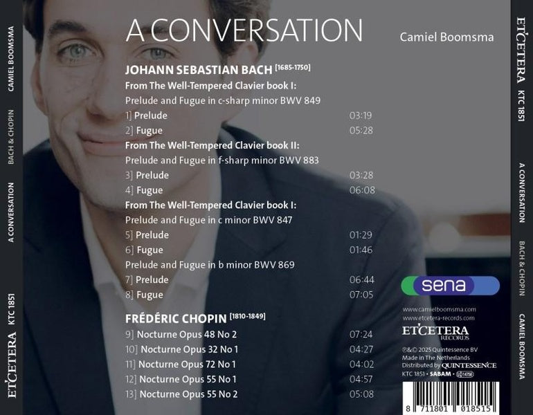 A conversation / Well Tempered Clavier / Nocturnes - Front Cover