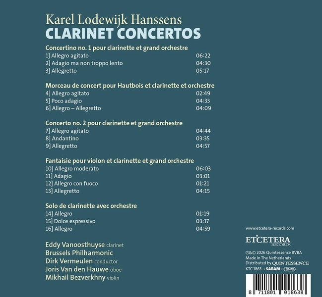 Concertos pour clarinette - Front Cover