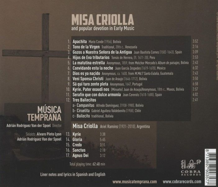 Misa Criolla - Front Cover