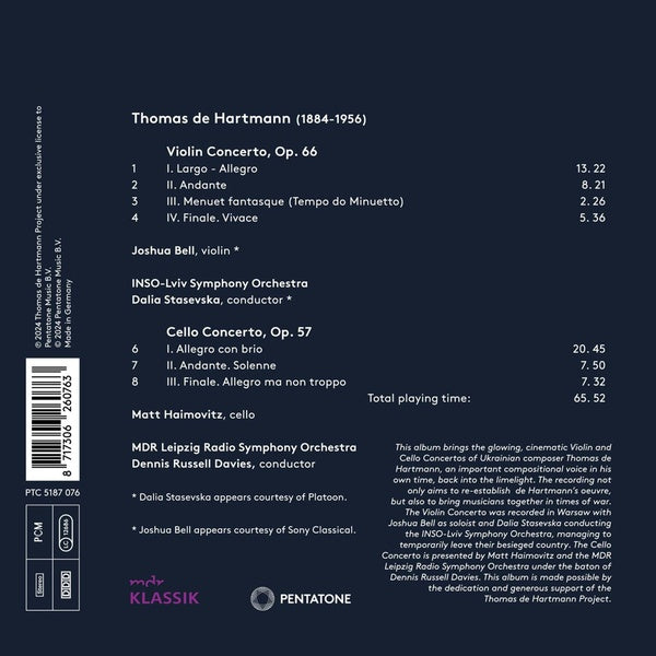 Thomas De Hartmann Rediscovered - Front Cover