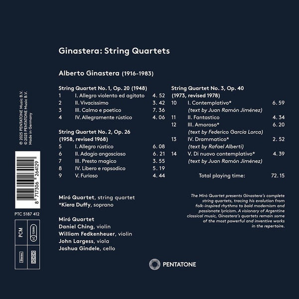 Quatuors à cordes - Front Cover