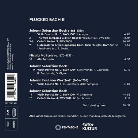 Plucked Bach III - Front Cover