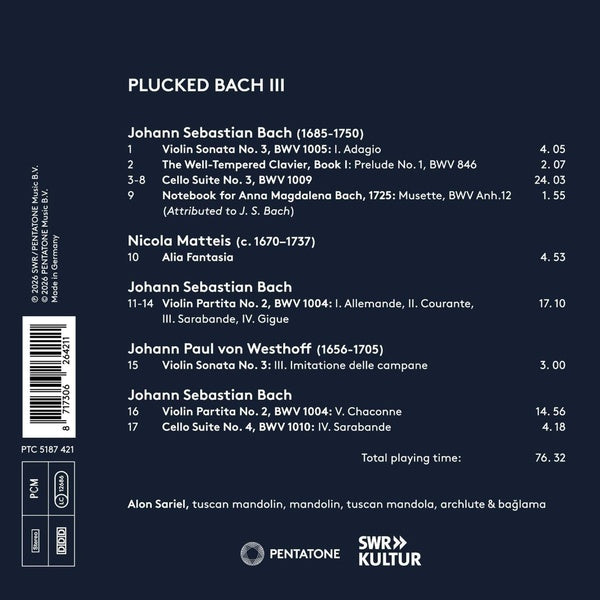 Plucked Bach III - Front Cover