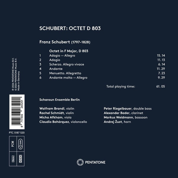 Octet, D. 803 - Front Cover