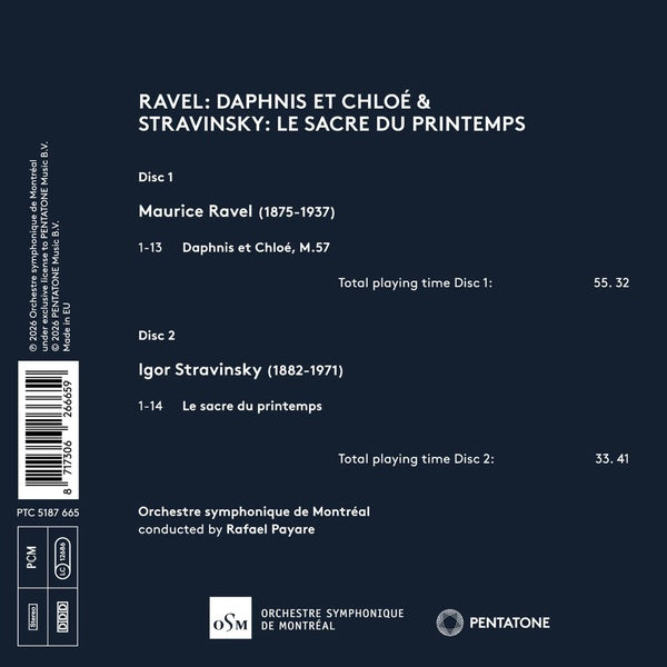 Daphnis Et Chloe / Sacre Du Printemps - Front Cover