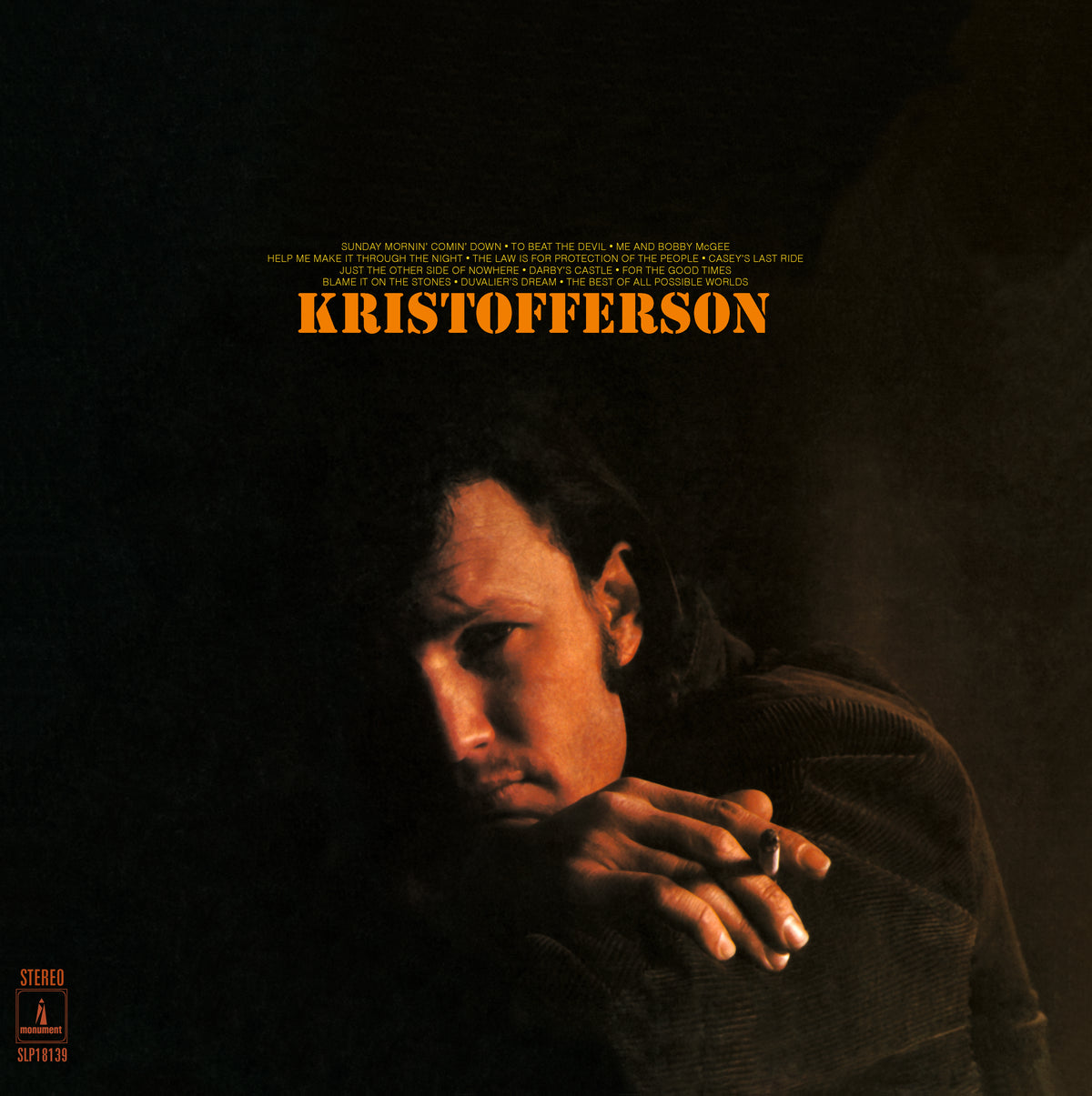 KRISTOFFERSON/VINYLE NOIR AUDIOPHILE 180GR - Front Cover