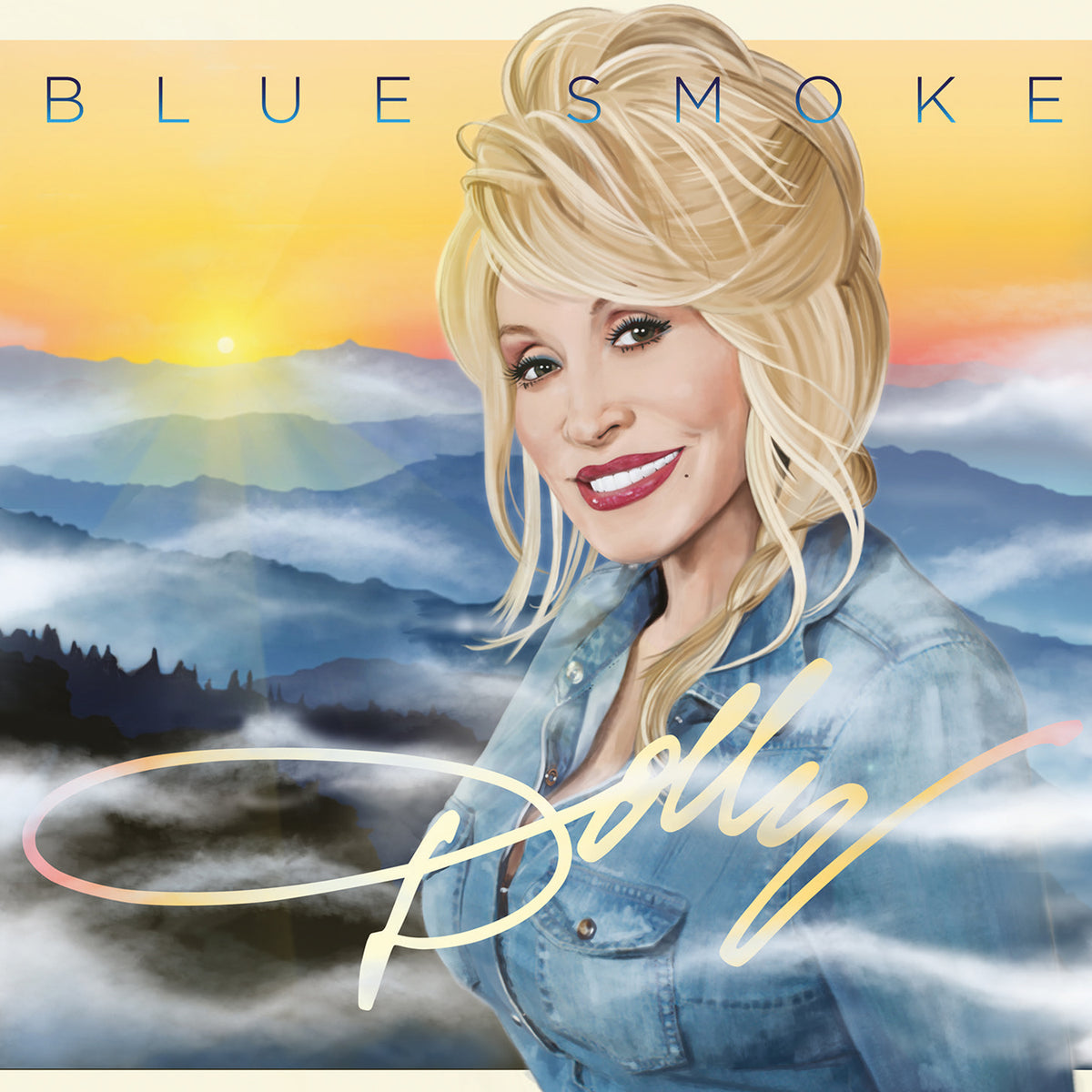 BLUE SMOKE/VINYLE COULEUR - Front Cover