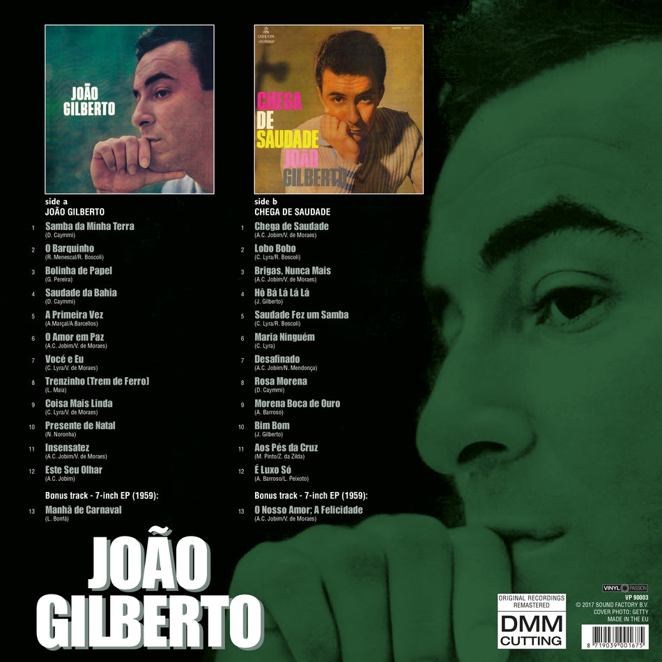 JOAO GILBERTO/ CHEGA DE.. - Back Cover